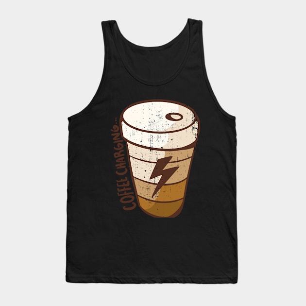 Coffee Charging Tank Top by Promen Shirts